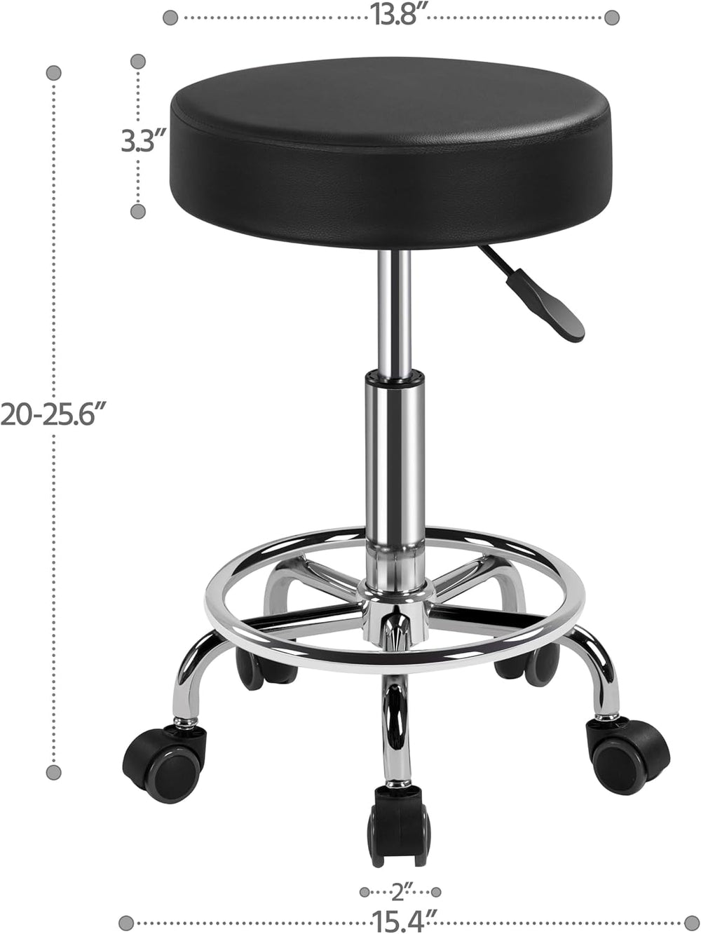 Yaheetech 3 Section Massage Bed with Stool Set Portable & Foldable Black