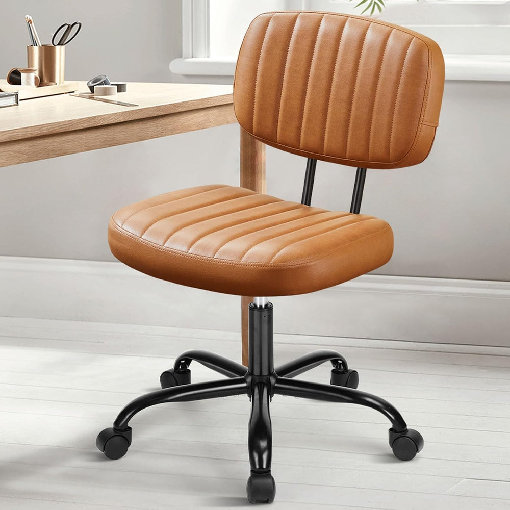 DUMOS Small Desk Chair, Home Office Chair, Comfy Lumbar Support