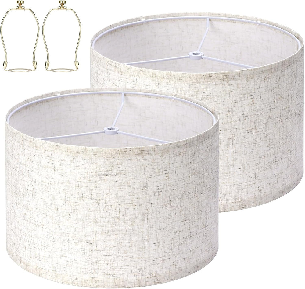 YISUN Drum Lamp Shades Set of 2, 11.8" Top x 11.8" Bottom x 7.9&quo...