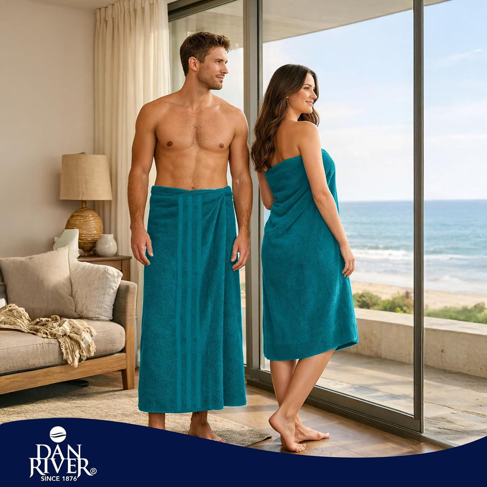 DAN River 2 Pack Bath Sheets Extra Large 35x70, Large Bath Towels for Adults,...
