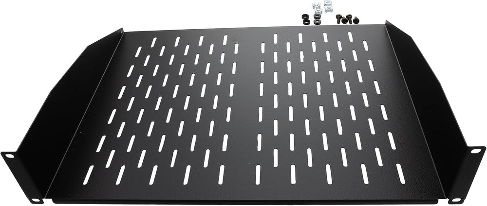 NavePoint 2U 19-Inch Universal Vented Rack Mount Cantilever Server Cabinet Sh...