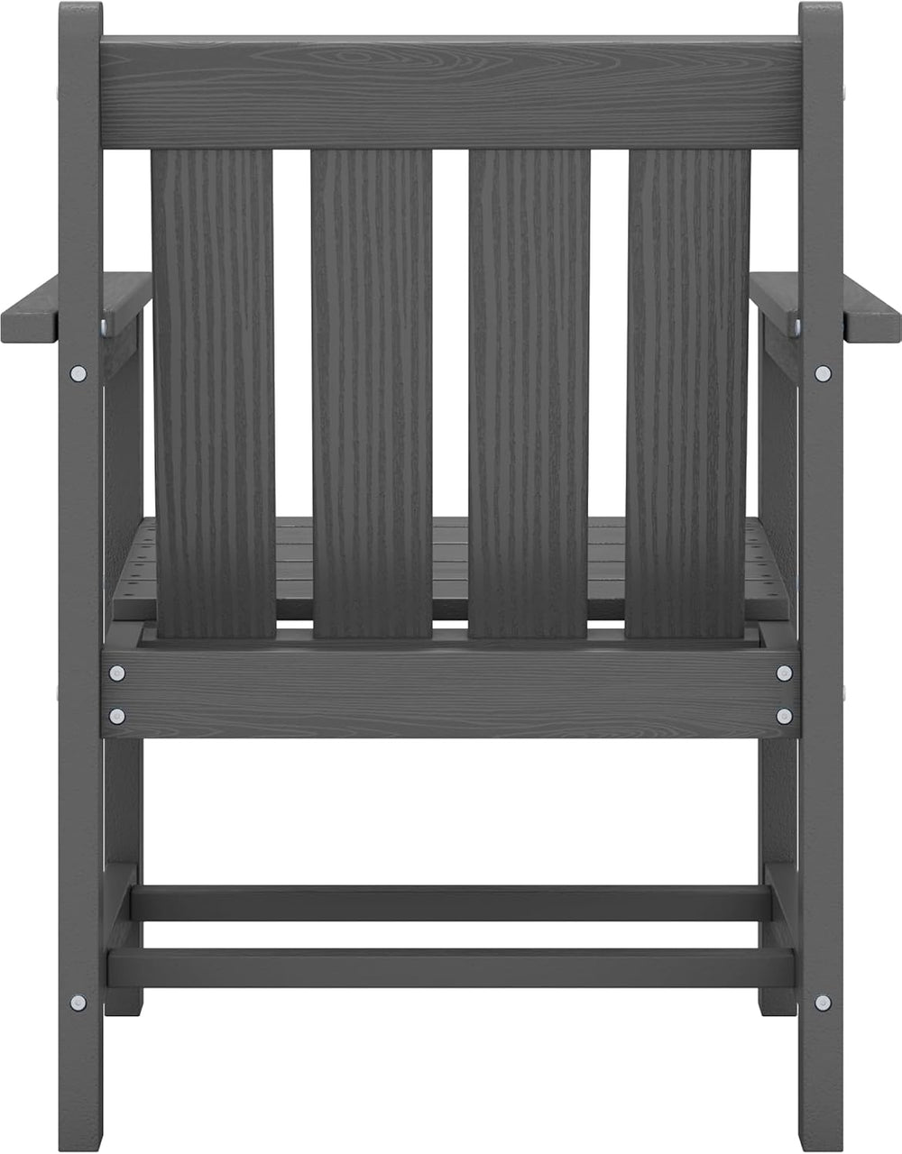 SERWALL 3 Pieces Patio Bistro Set-Outdoor Chairs with Side Table,Gray