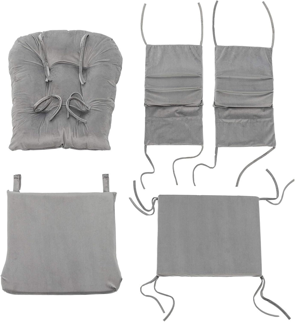 Paddie Glider Rocker Replacement Cushions Velvet with Storage, Rocking Chair ...