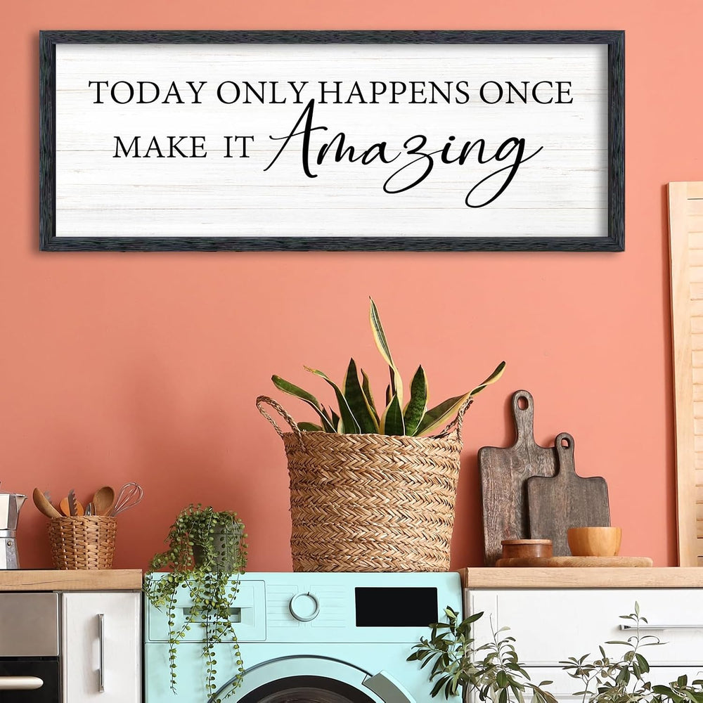 AuraPeak Inspirational Quotes Office Wall Decor, Black, 40"×15"
