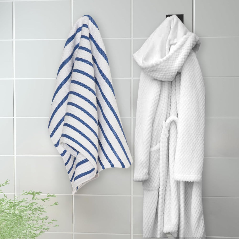 IBosins 12-Pack Bathroom Towel Hooks Black Hand Towel Holder Robe Hanger