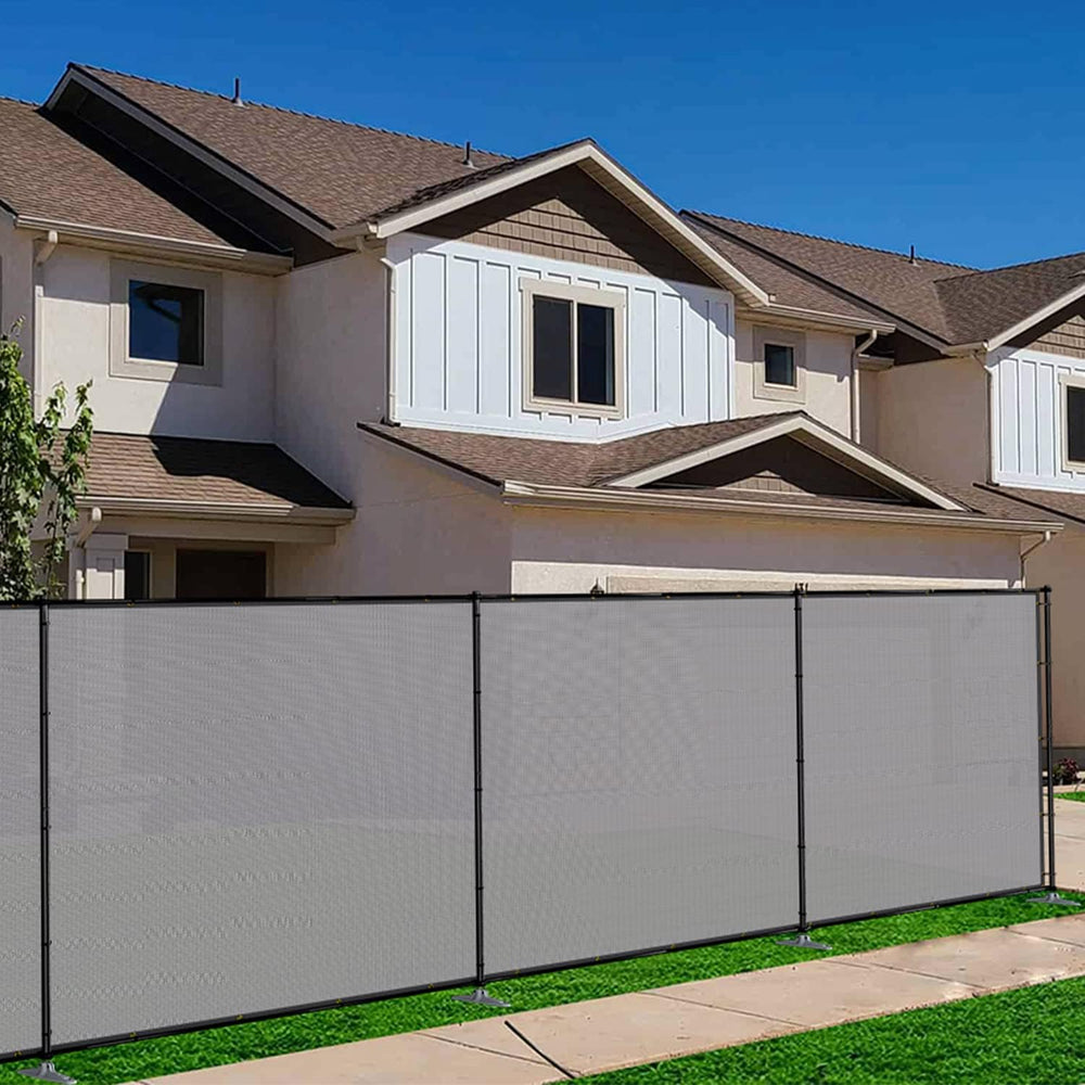 TANG 5'x24' Outdoor Privacy Screen FreeStanding, 220GSM Mesh Fencing ...