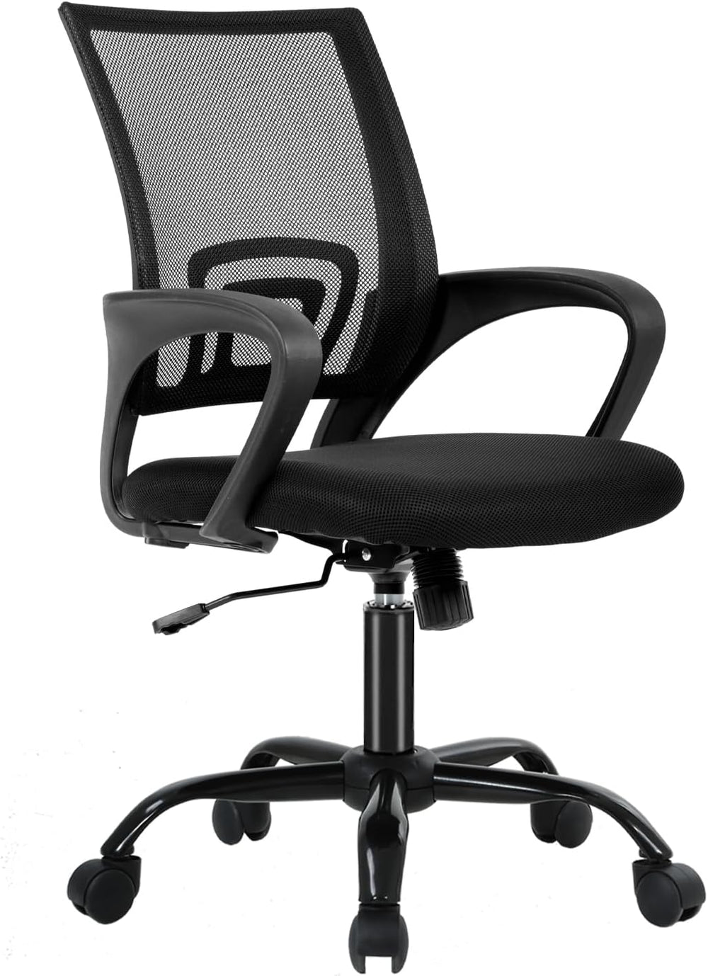 BestOffice | Ergonomic Office Chair | Black | Pack of 1 | Mesh Desk Chair