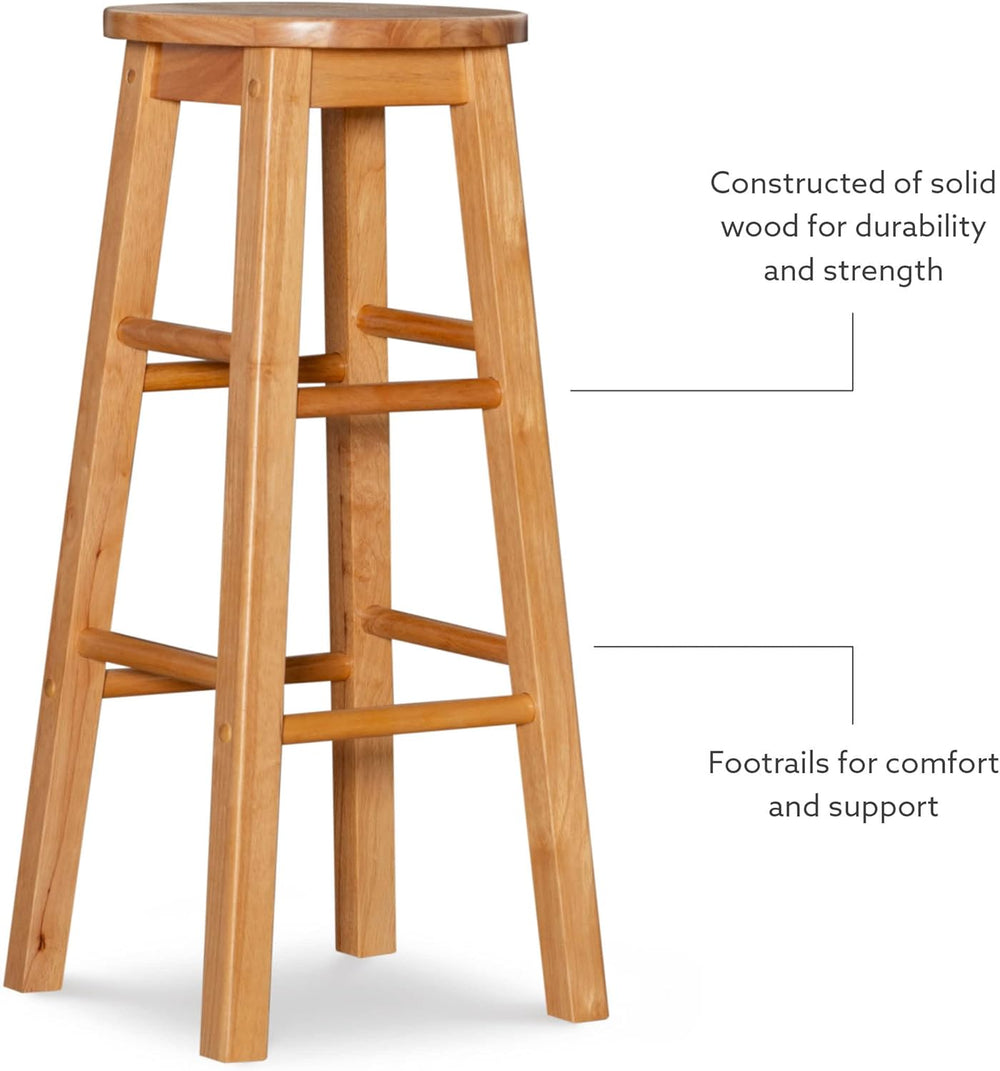 Linon 29-Inch Barstool With Round Seat