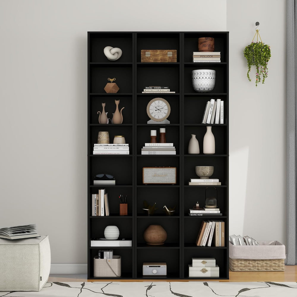 Panana 8 Tier Storage Shelf Bookcase, Slim Organizer Shelves Cabinet Tall Nar...