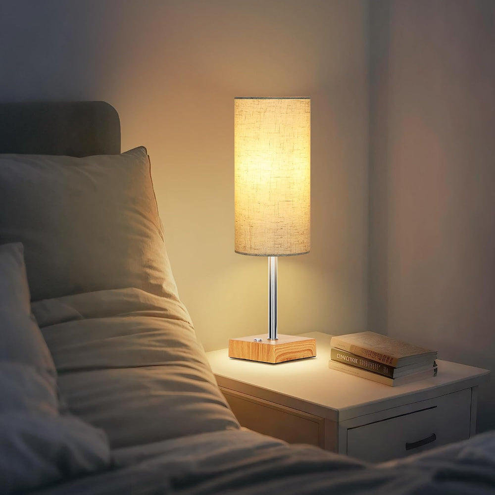 Cordless Table Lamp with Dimmable, Rechargeable 3 Modes Battery Powered Bedsi...