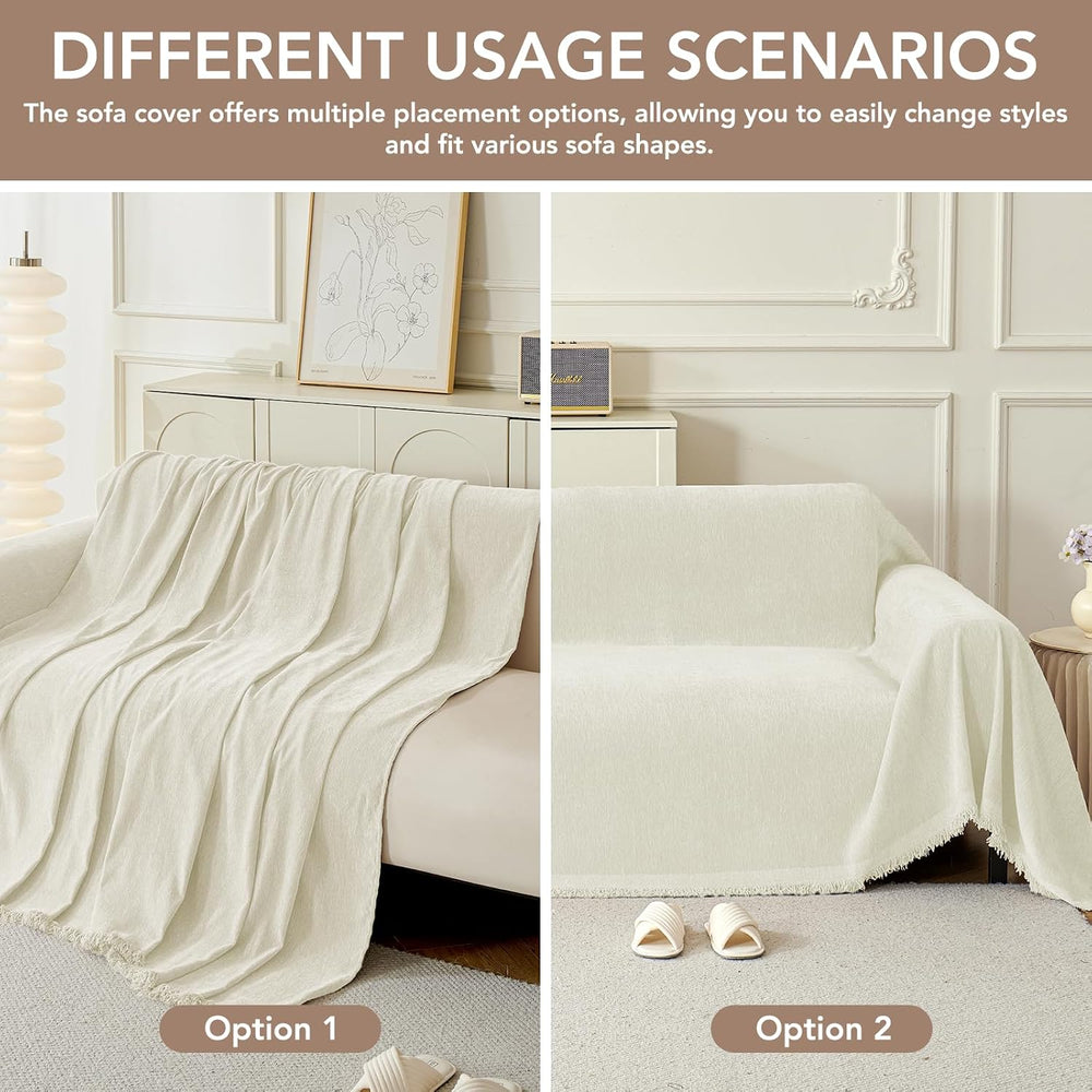 Couch Cover for Sofa, Oversized Chair Cover, Accent Chair Slipcover