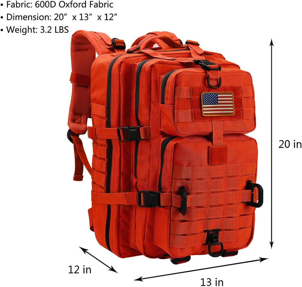 Hannibal Tactical MOLLE Assault Backpack, Tactical Backpack Military Army Cam...
