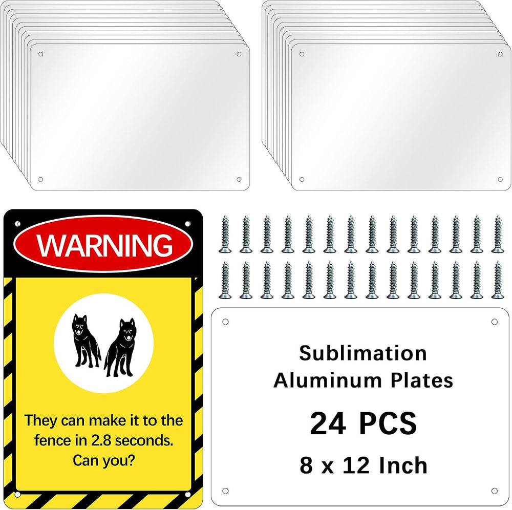 24 pcs 8 X 12 inch sublimation metal sign blanks, Aluminum sublimation sign b...