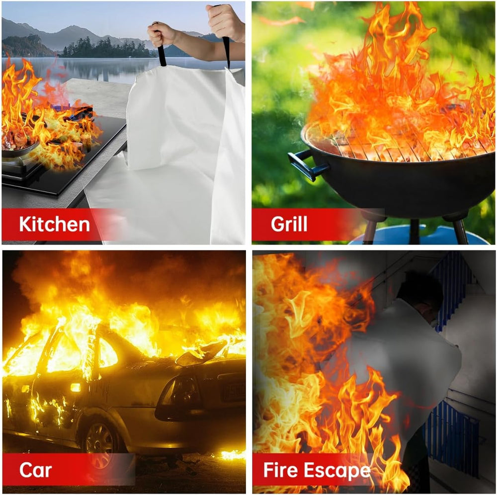 Emergency Fire Blankets for Home and Kitchen,8-Pack 40"x40"