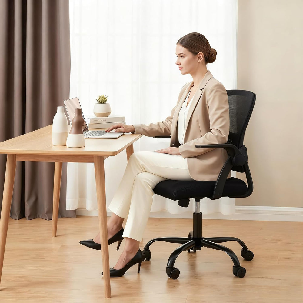 DUMOS Home Office Desk Chair, Computer Lumbar Support Comfy Chair