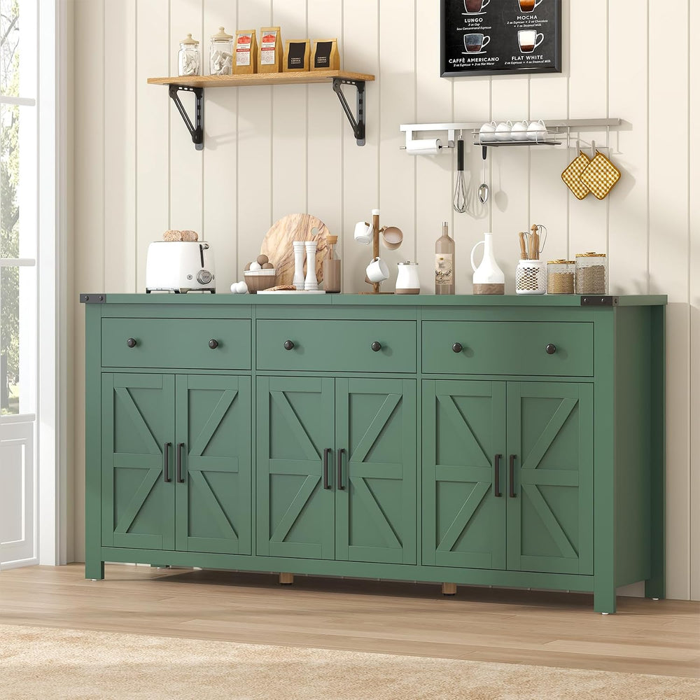VVFLU 71" Large Sideboard Buffet Cabinet with Storage, Modern Farmhouse ...