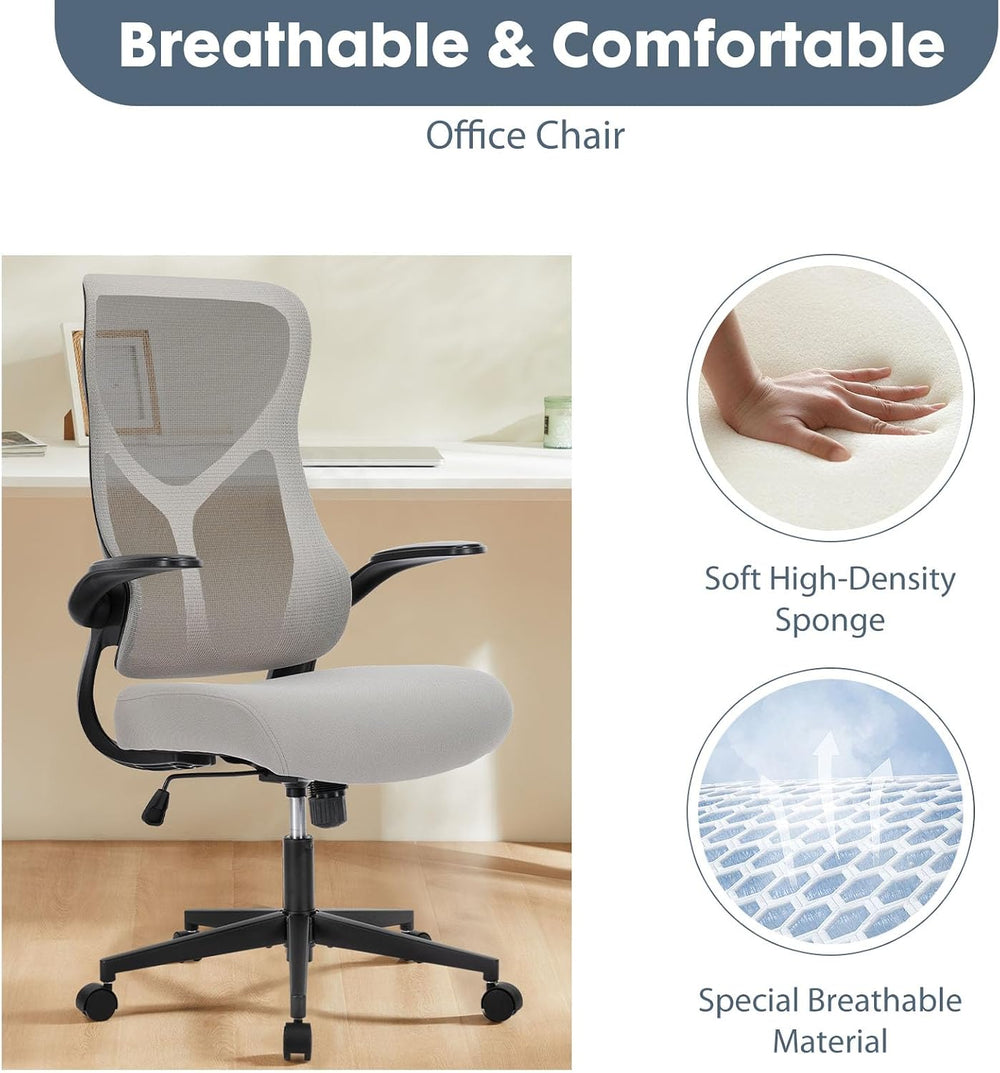 DUMOS Executive Home Office Chair, Ergonomic Computer Desk Chair, Mesh