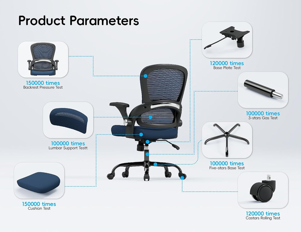 TRALT Office Chair - Ergonomic Office Chair with Back Support for Adults