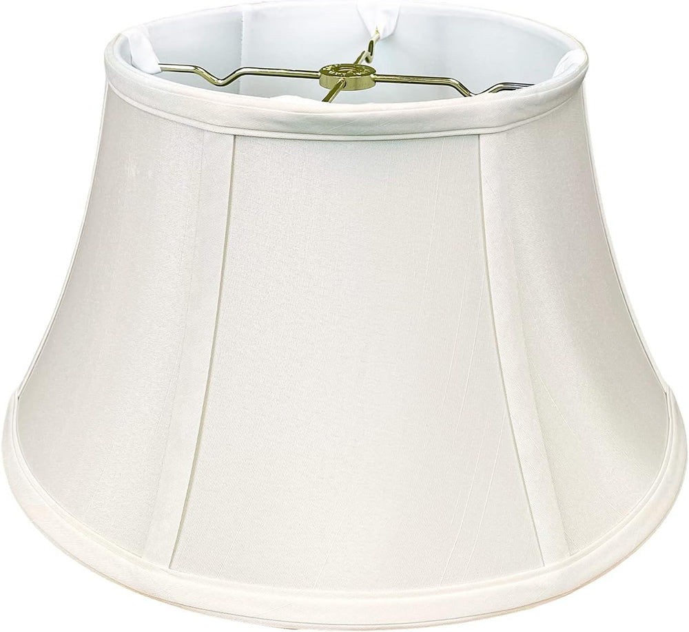 Royal Designs Shallow Drum Bell Billiotte Lamp Shade, White, 13 x 19 x 11.26 ...