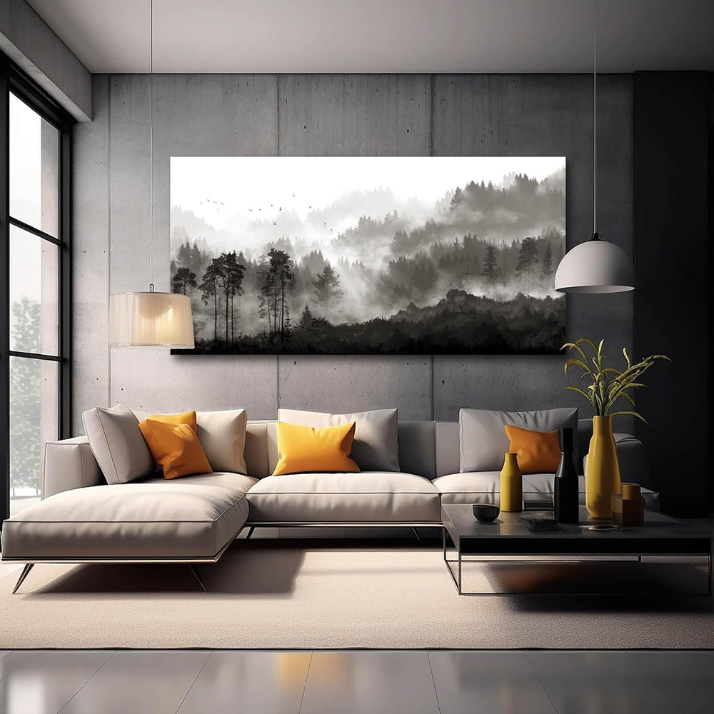 YJYart Large Artwork for Living Room Wall Canvas Art Mountains Nature Paintin...