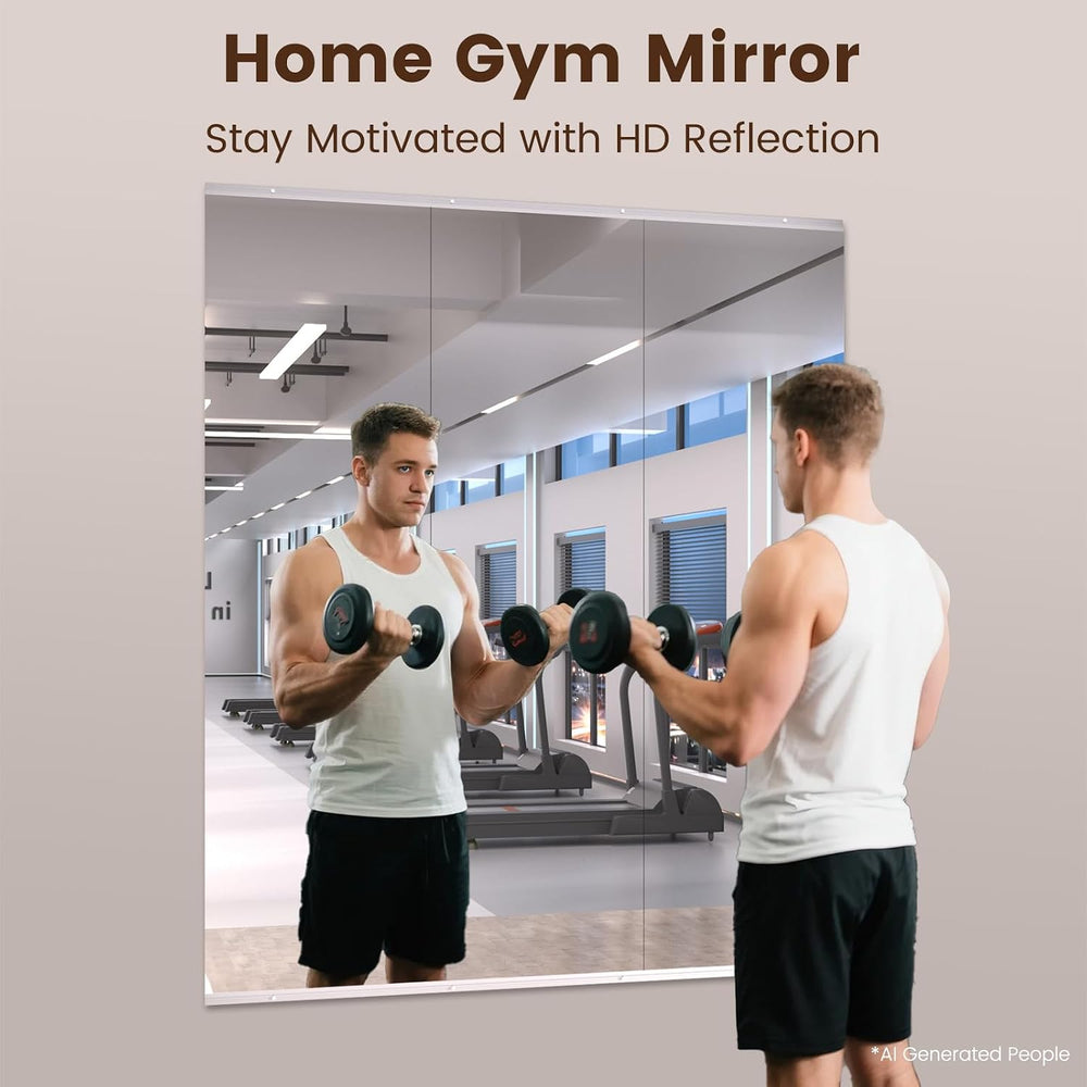 LOAAO Gym Mirror 56"x16", 3 PCS