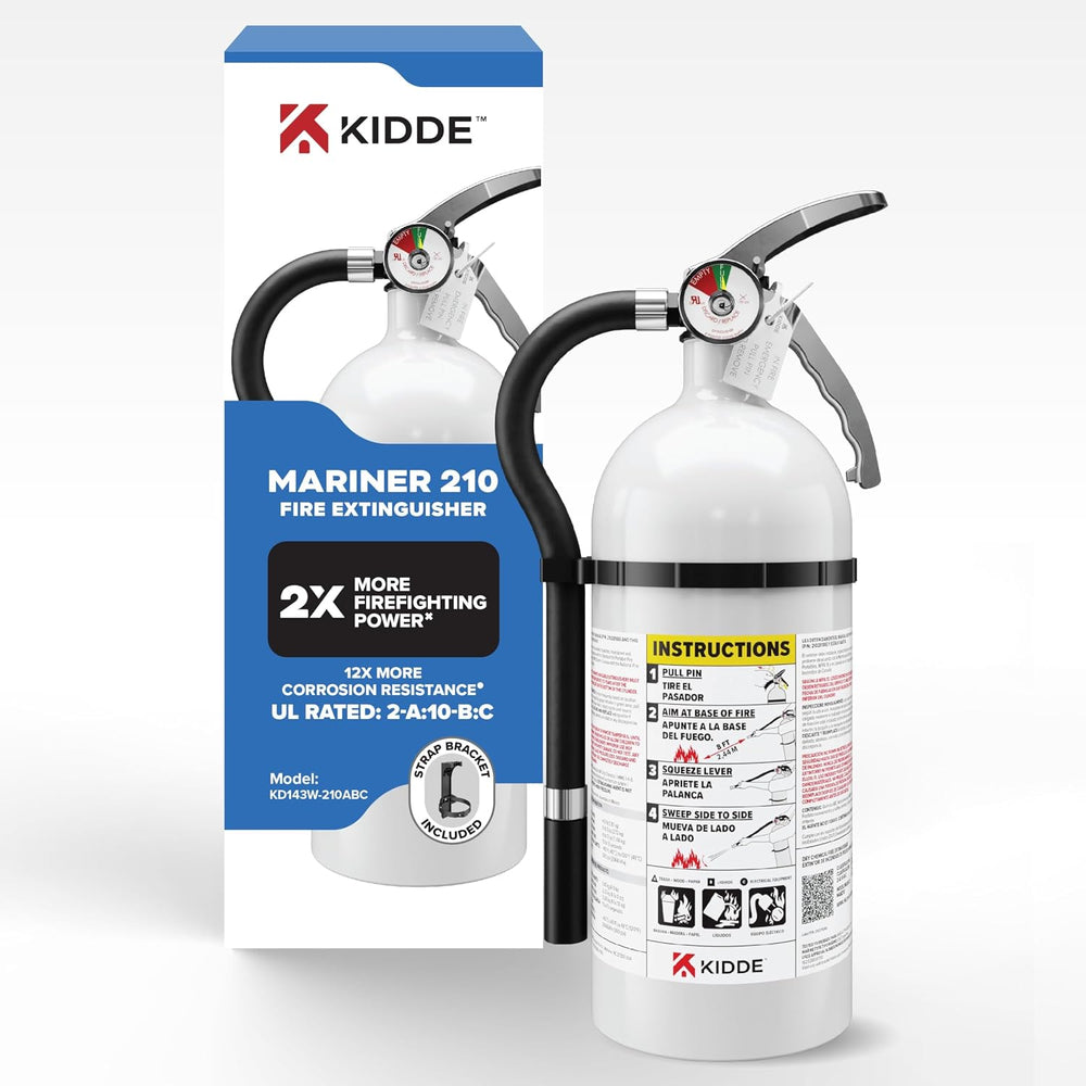 Kidde Mariner 210 Fire Extinguisher for Boats, 2-A:10-B:C, MAR210