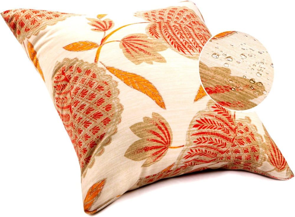 JMGBird Orange Outdoor Pillows 18x18 Throw Pillows with Inserts Included