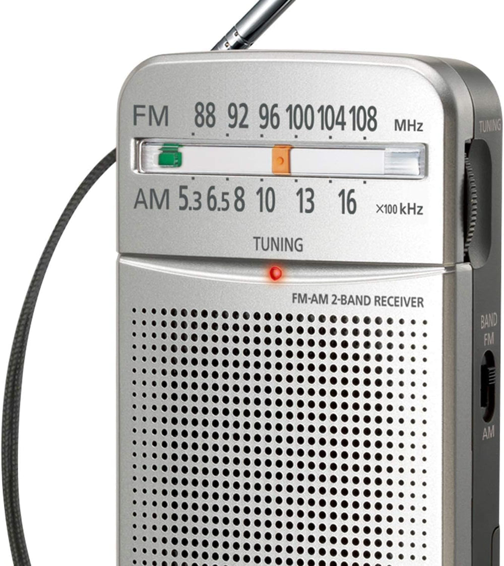 Panasonic Pocket FM/AM Portable Radio with Digital Tuner, Large Dial, Easy to...