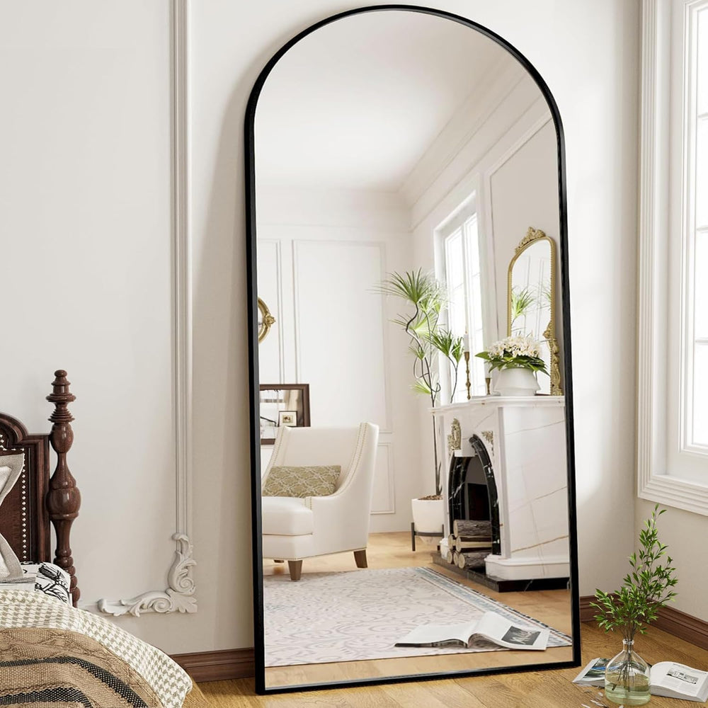 OGCAU Arched Full Length Mirror 76"x34" Large Floor Full Body Mirro...