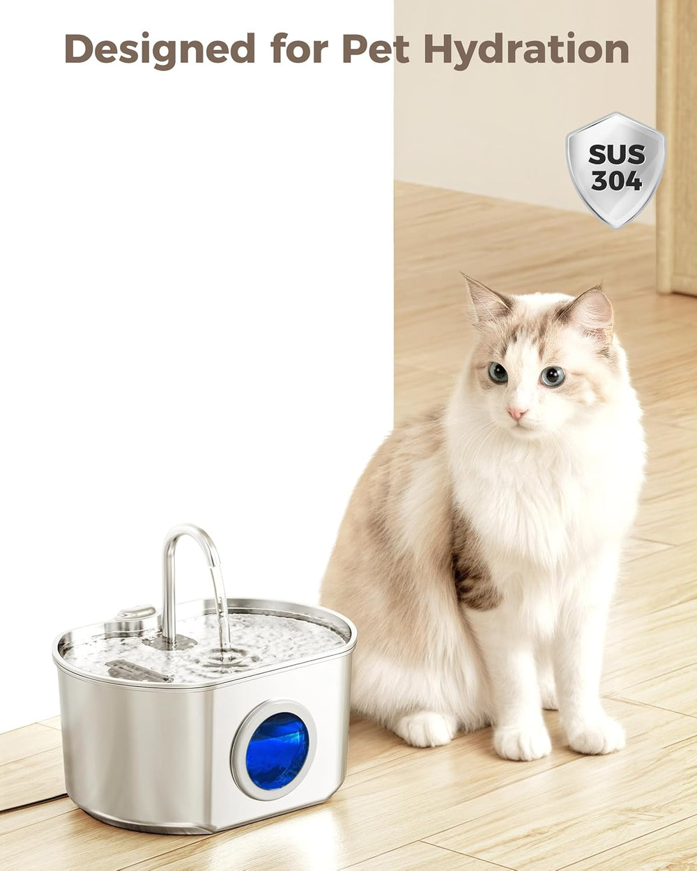 Neareal Cat Water Fountain Replacement Filters and Pre-Filter Sponges