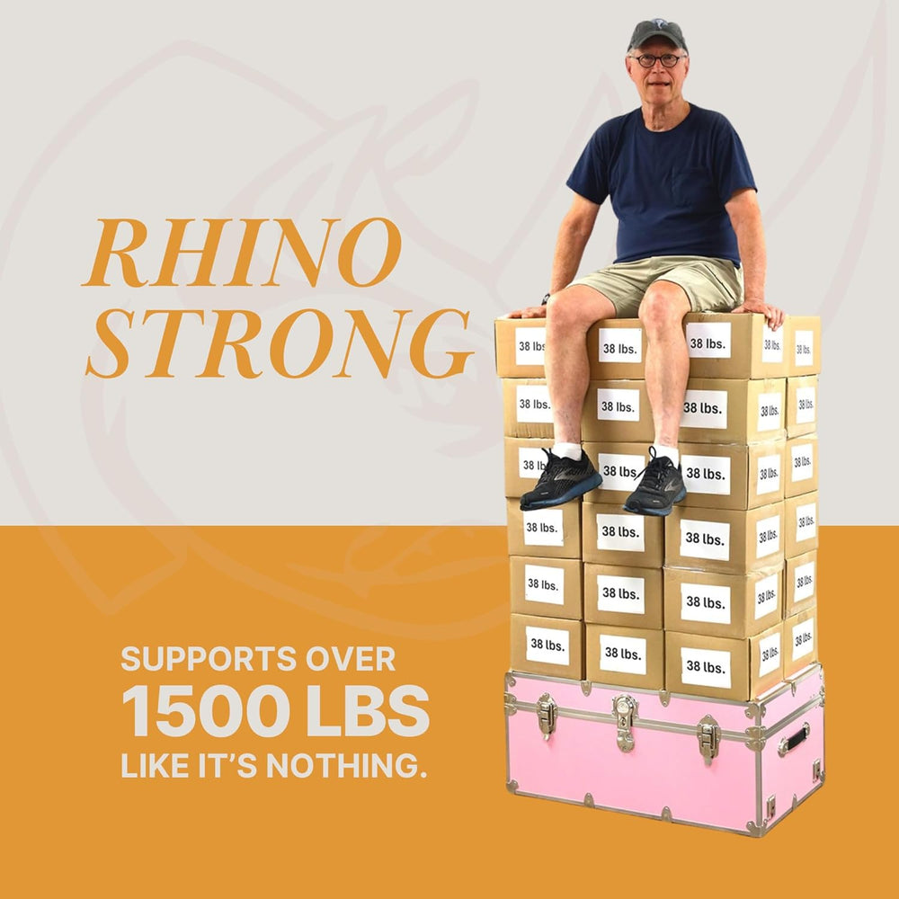 Rhino Classic XXL Storage Trunk with Wheels, Dorm Chest, Bench Coffee Table