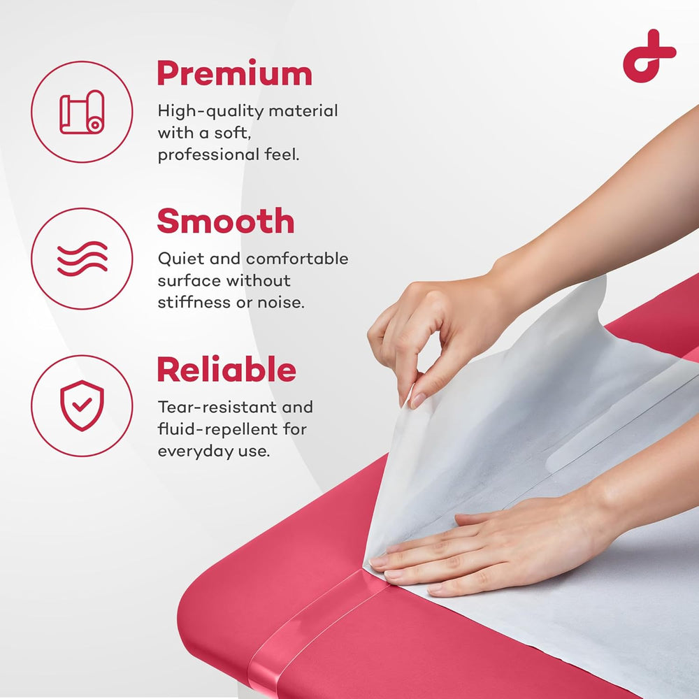 Dealmed Table Paper Exam Cover - 21 in x 225 ft, Smooth, White, 12 Rolls