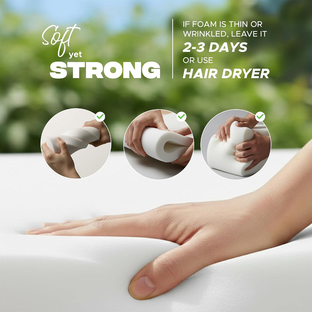Outdoor Chair Cushions, Set of 4, 19 x 19 Inch, Navy Blue