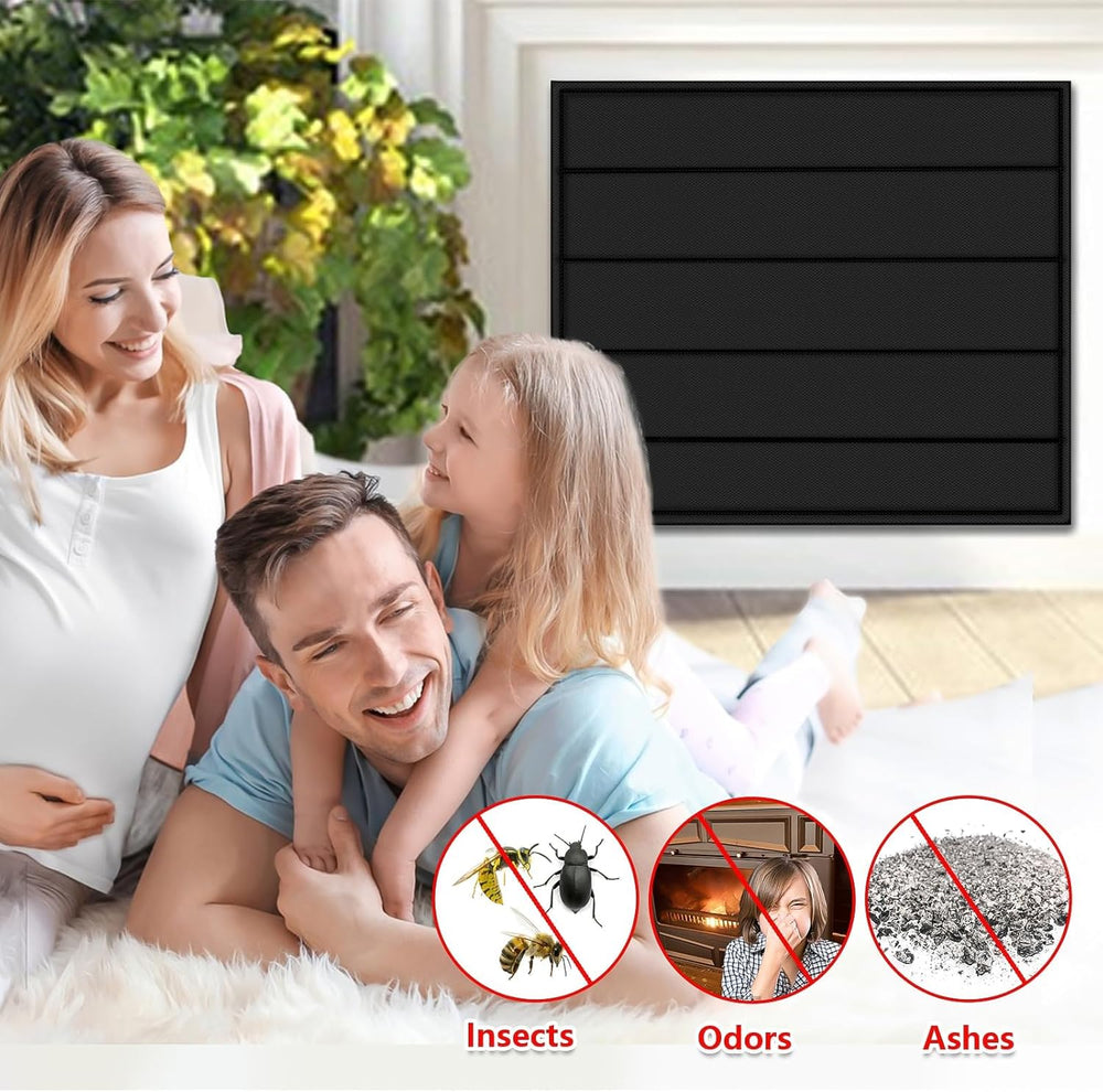 Magnetic Fireplace Cover 39"x32" Fireplace Draft Stopper Blocker In...