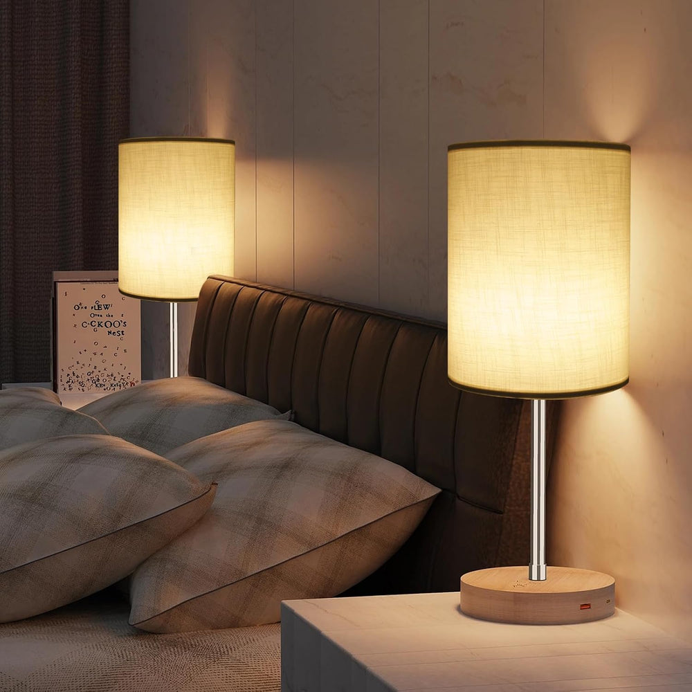 Tall Lamp Shades Set of 2, Drum Lampshade for Table Lamps Floor Lamp, 10"...