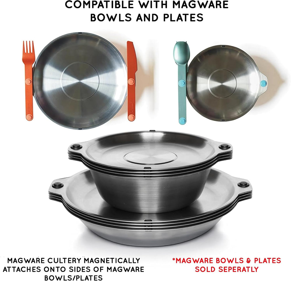 FULL WiNDSOR - MAGWARE Magnetic Travel Camping Cutlery Utensils Set