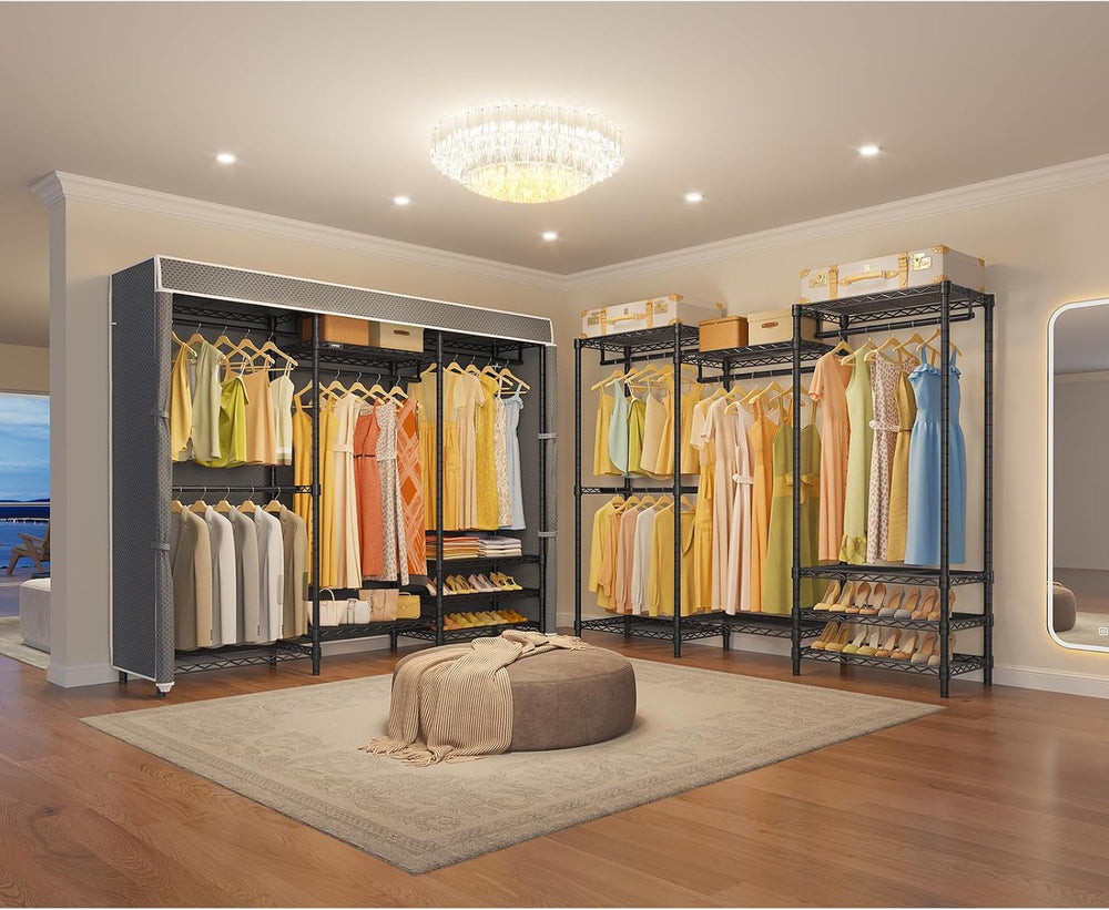 VIPEK V5C Portable Closet Wardrobe Bedroom Armoires Heavy Duty Covered Clothi...
