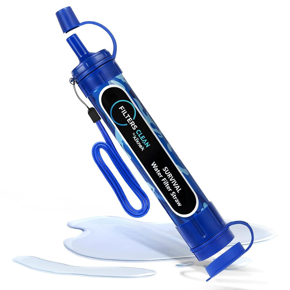 Filters-Clean Survival Water Filter Straw, 0.1 Micron Water Purifier 2 Pack