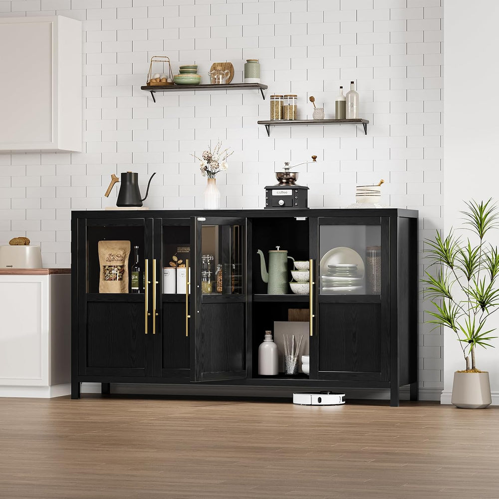 Garvee 55“ Large Buffet Cabinet with Storage, Sideboard Buffet Cabinet with G...