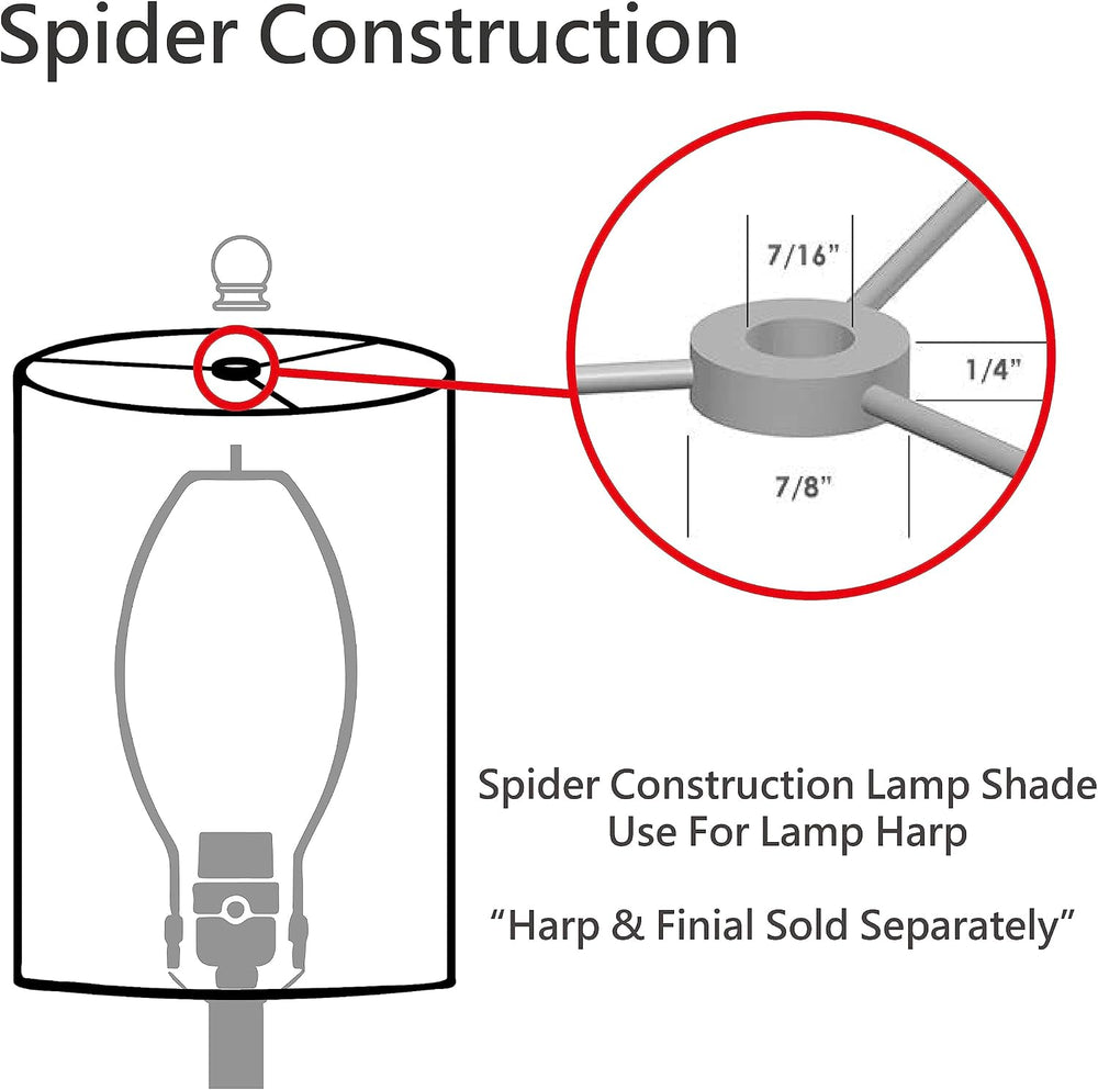 Aspen Creative 32267 Transitional Hardback Empire Shaped Spider Construction ...