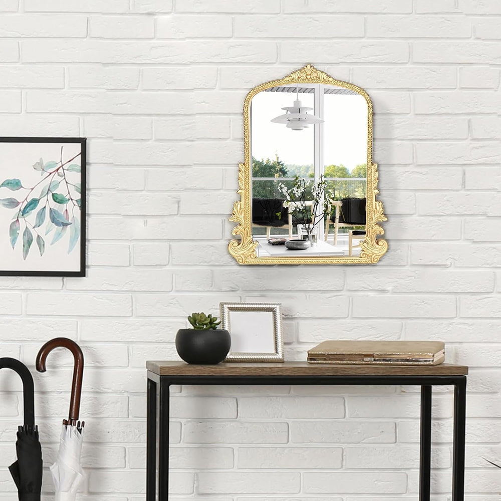 Vintage Small Arched Mirror, 17"x 12" Wall Mounted Tabletop Vanity ...