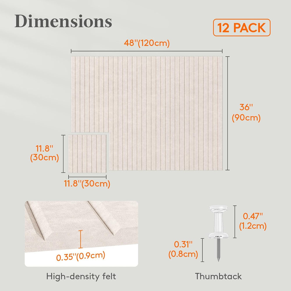 Lifewit Large Felt Bulletin Board with Self-Adhesive 48" x 36" - 12...