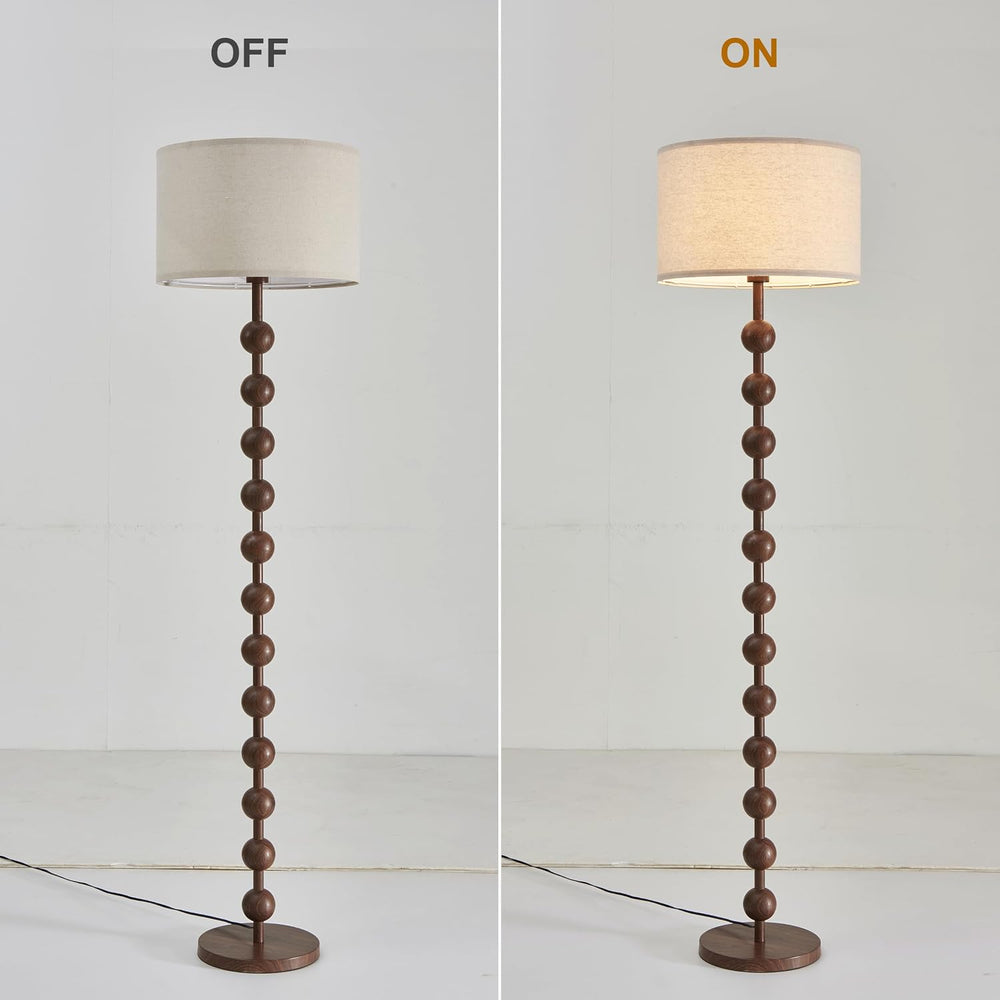 Fetason 63" Modern Farmhouse Remote Control Dimmable Floor Lamp