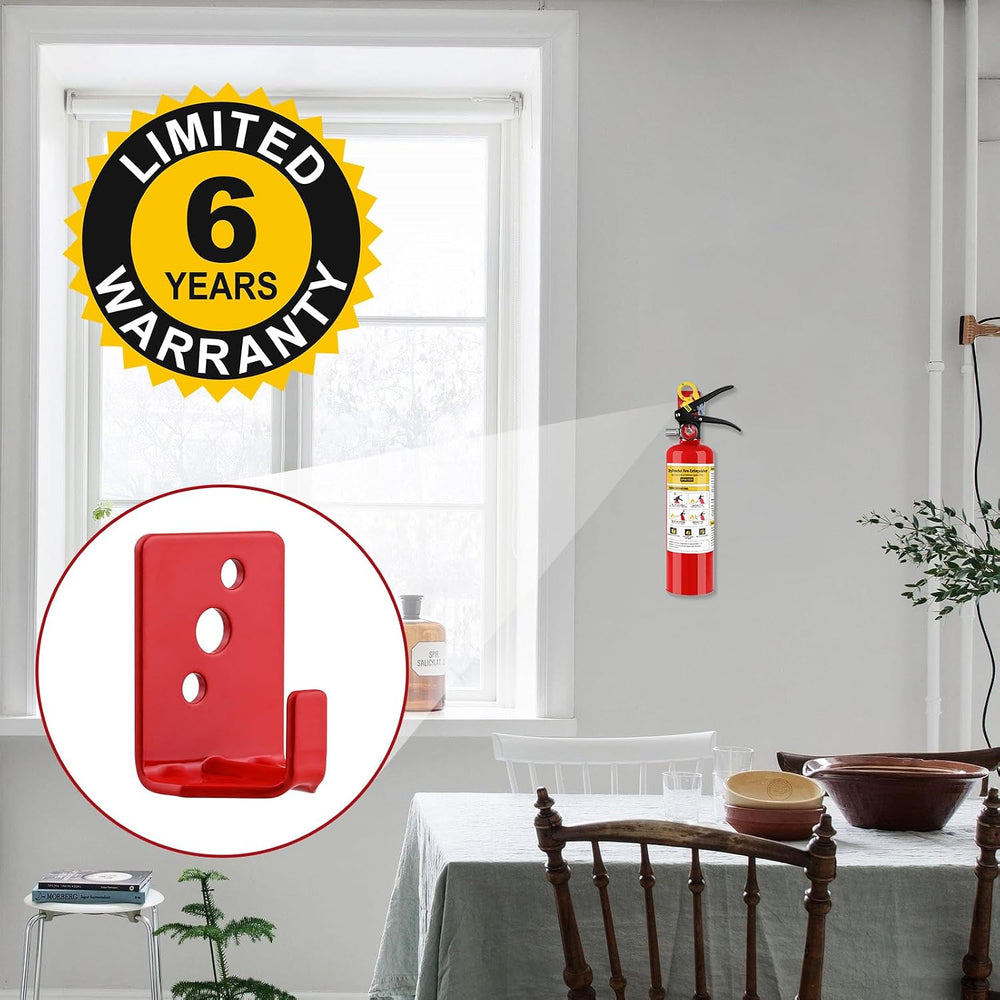 4 Pack Fire Extinguishers with Mount, 2.5 lb ABC Dry Chemical 1-A:10-B:C