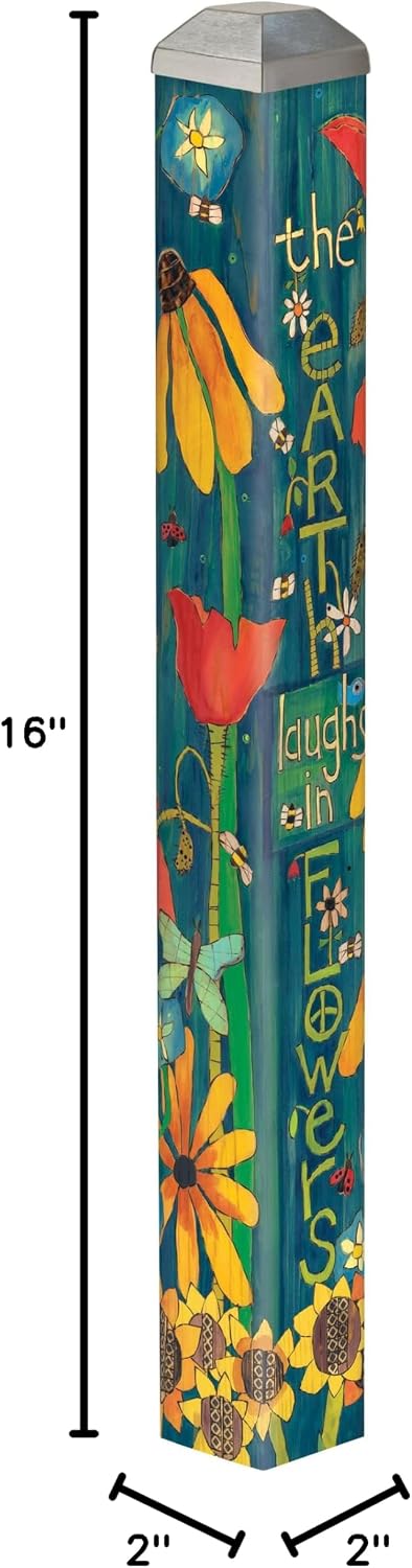 Studio M Art Pole, PVC Weather Resistant Pole with Vinyl Bowl 16 inches Tall ...