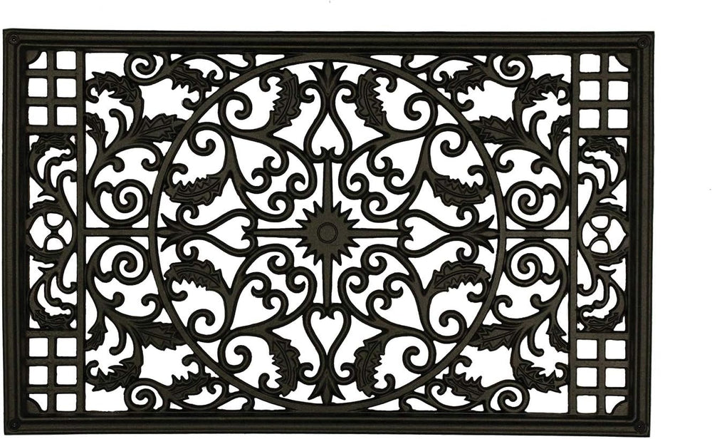 Nuvo Iron Decorative Insert for Fencing, Gates, Home, Garden - Rectangle, 15&...
