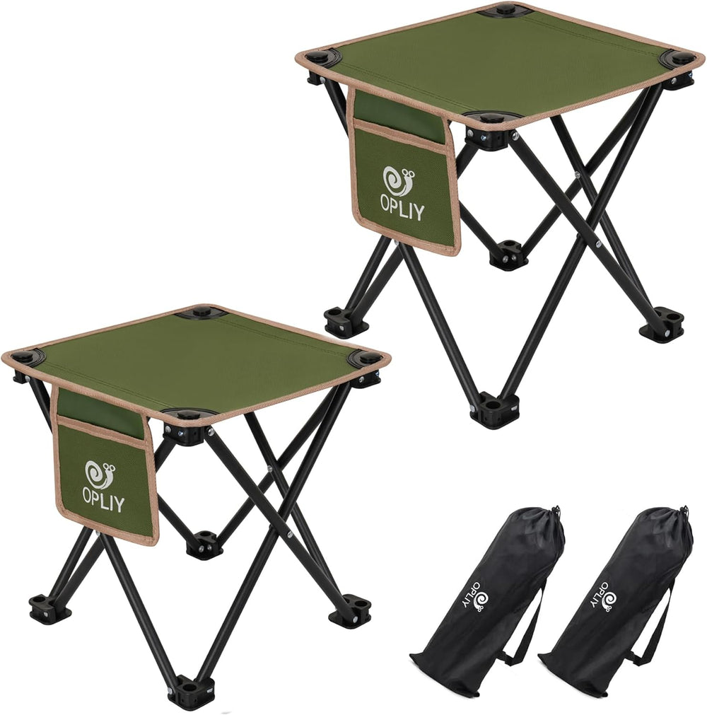 Opliy Camping Stool 2 Pack,Portable Folding Stool for Outdoor Gardening and B...