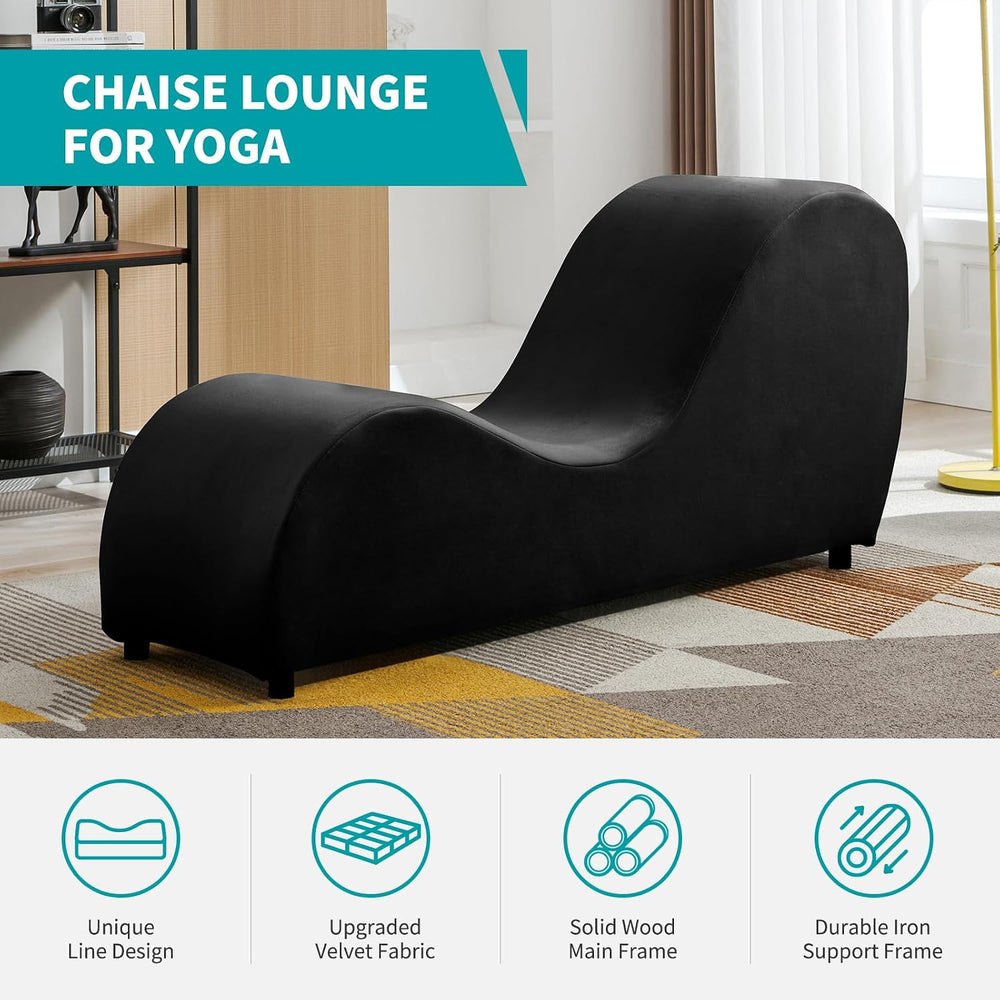 BALUS Yoga Sofa Chaise Lounge Chair for Adults Stretching Exercising, 60"...