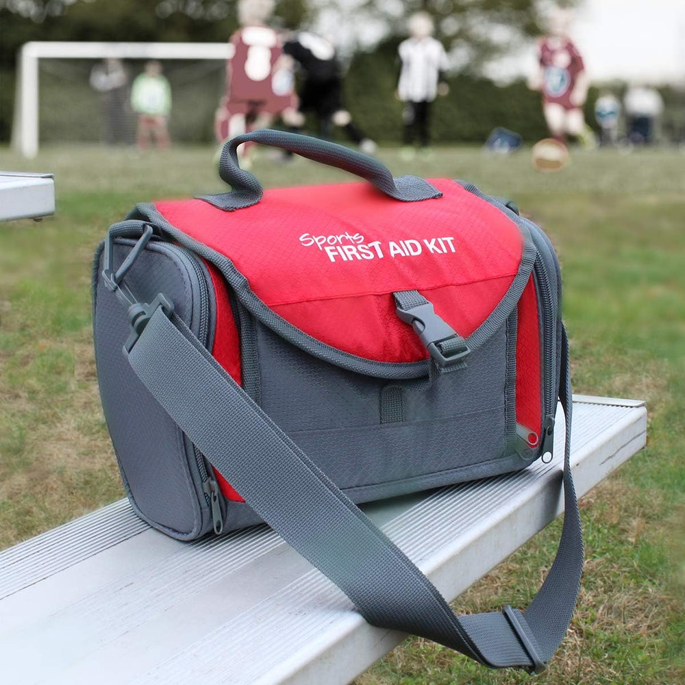 24/7 First Aid 189 Piece Coaches First Aid Kit, Red, 59544