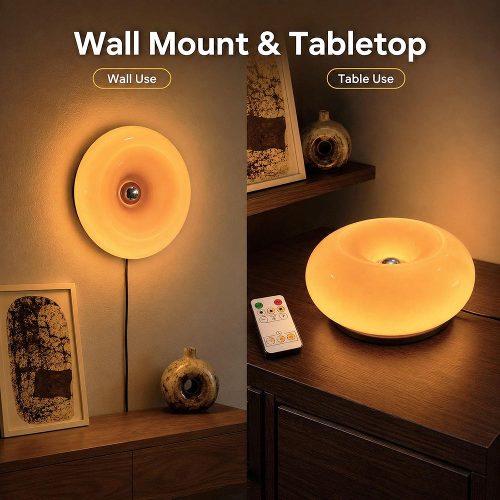 Orange Donut Table Lamp,Ambient Lighting Lamp,Aesthetic Room Decor
